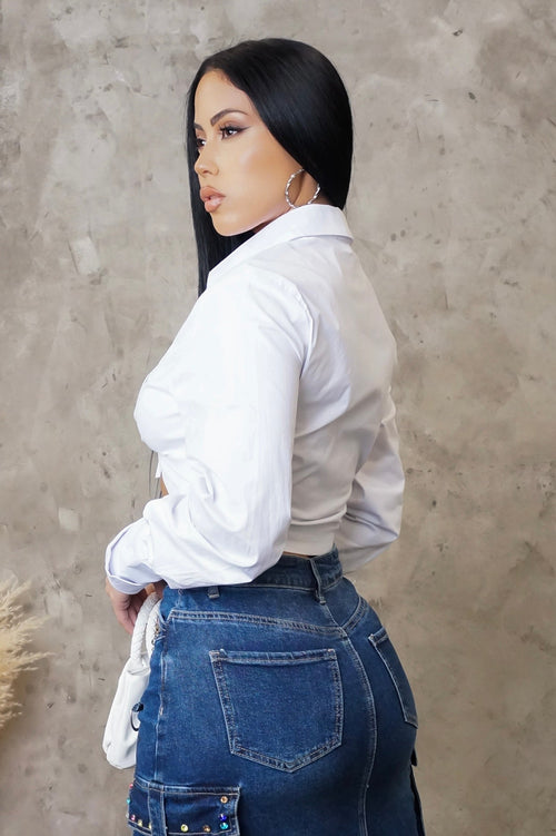Iconic Crop Top - White