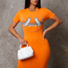 Overlooked Mini Dress - Orange