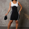 My Sweet Mini Dress - White / Black