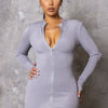 Love To Love You Mini Dress - Gray