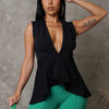Deep Plunge Top - Black