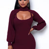 Found Mini Dress - Burgundy