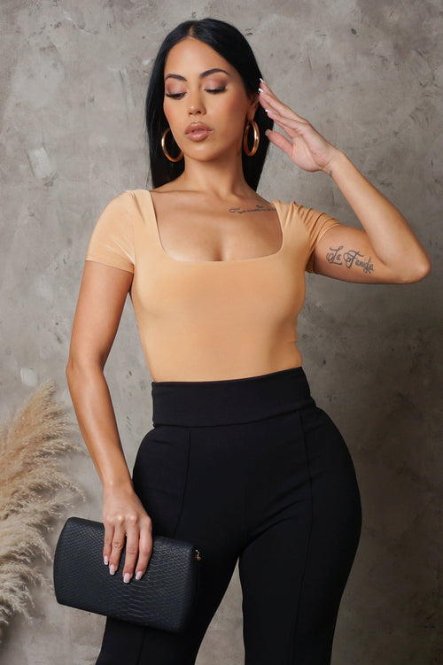 Peachy Bodysuit - Beige