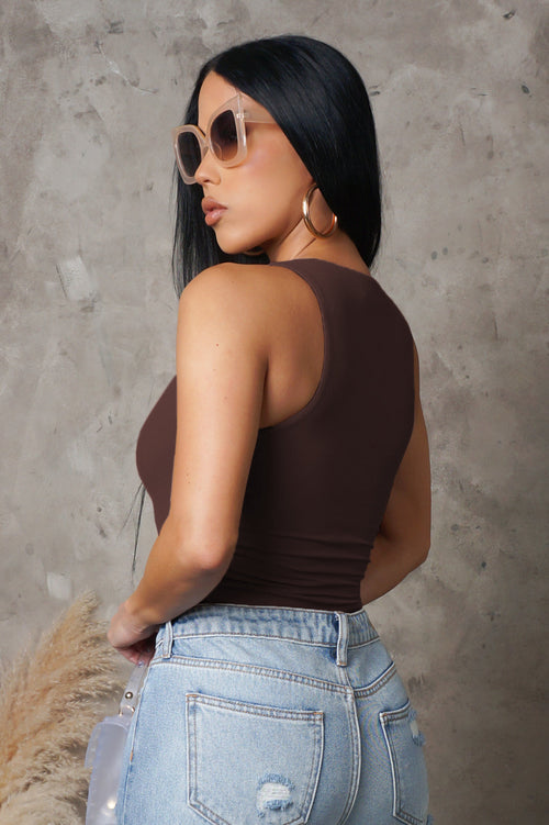 Into Me Top - Brown