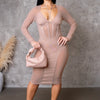 Katy Midi Dress - Blush