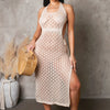 Crochet Mini Dress - Taupe