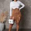 Keeping Cool Mini Dress - Camel
