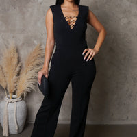 On Stand Still Jumpsuit - Black