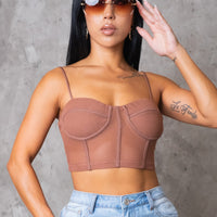 Keeping Close Top - Brown
