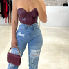 Life Of The Party Corset Top - Burgundy