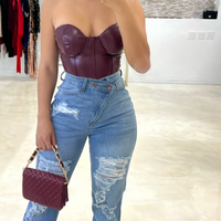 Life Of The Party Corset Top - Burgundy