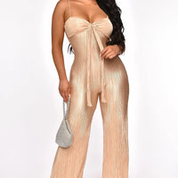 From My End Jumpsuit - Gold