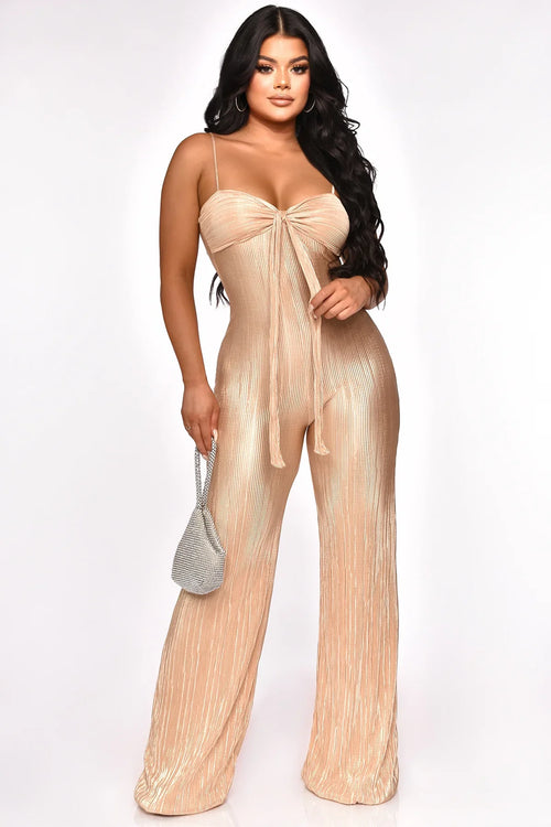 From My End Jumpsuit - Gold